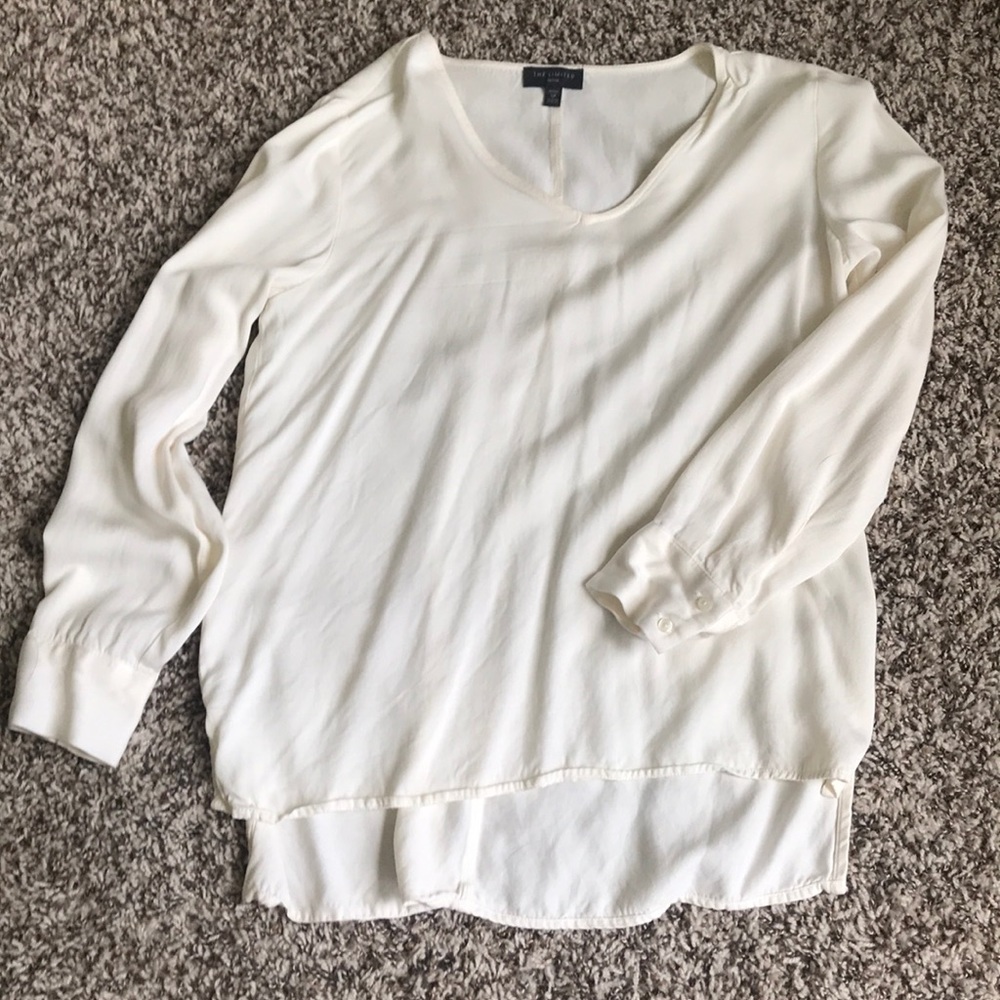 White V neck blouse